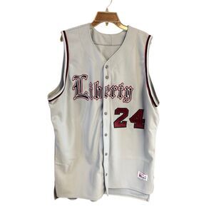 Liberty University Men’s Baseball Jersey Gray Sz 48